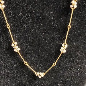 Avon Pearlized Cluster Necklace